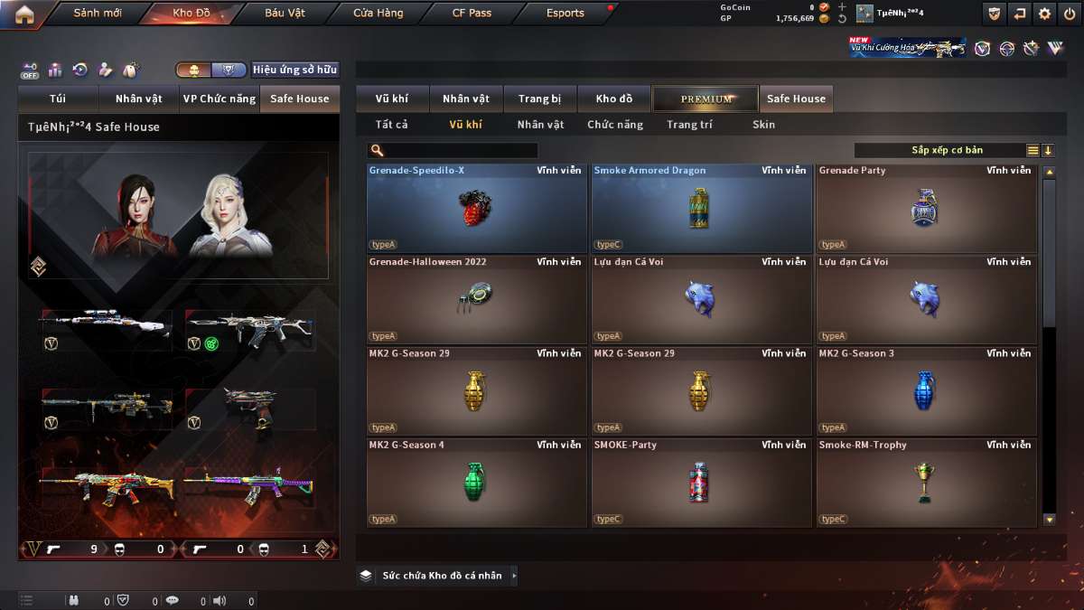 shop acc cf uy tin gia re
